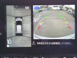 空から見下ろすような視点で、スムーズな駐車と安全確認をサポートする「アラウンドビューモニター」付です。
