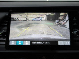 バックカメラの画像です。ガイドラインがスムースな車庫入れをサポートいたします。車庫入れの安心感がアップしますね。