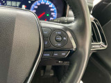 前方の車との車間を設定し、スピードを上げたり緩めたりを自動で行ってくれる追尾式の「レーダークルーズ」。上級装備の一つです!高級車にしかつかない嬉しい機能です。