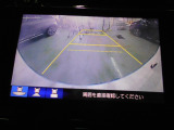 バックカメラの画像です。ガイドラインがスムースな車庫入れをサポートいたします。車庫入れの安心感がアップしますね。