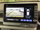 便利な3ビュー切り替え、ガイド線表示付きのバックカメラです!後退時、後方の視界をサポートします!