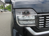 明るいLEDヘッドライトで、夜道も安心して運転して頂けます。