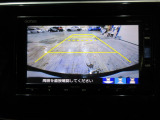 バックカメラの画像です。ガイドラインがスムースな車庫入れをサポートいたします!車庫入れの安心感がアップしますね☆