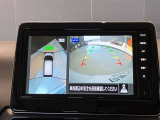 前後左右4つのカメラで、上から見たような映像をお届け、駐車時も安心、アラウンドビューモニター付(肉眼では確認し辛い左前の映像に切り替えることも可能です)。