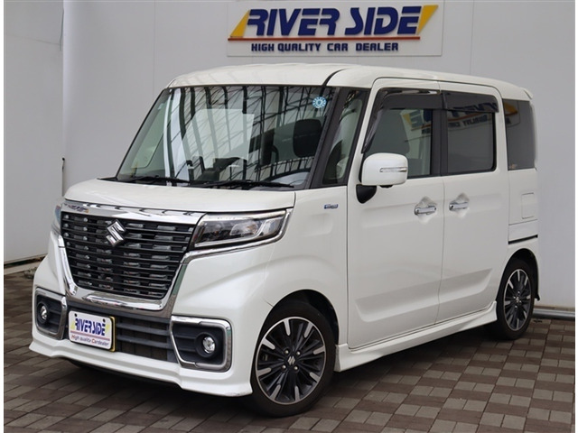 スペーシアカスタム ハイブリッド(HYBRID) XSターボ メモリーナビ フルセグ 全方位...