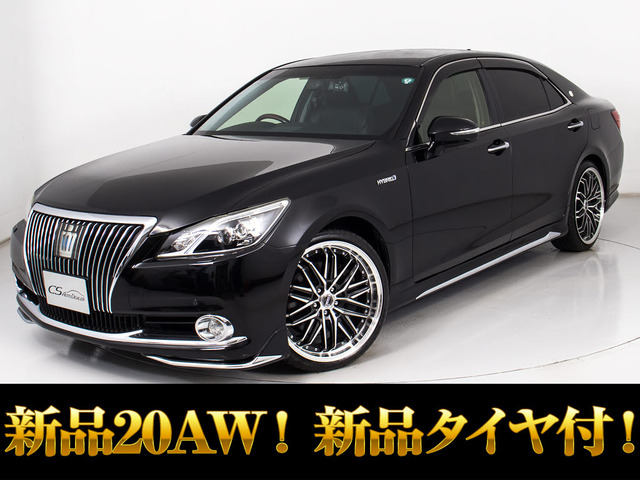 クラウンマジェスタ 3.5 Fバージョン 黒本革 プリクラS 新品20AW&タイヤ
