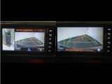 パノラミックビューモニター付きです。車両を上から見た様な映像を画面に表示。運転席からの目視だけでは見にくい、車両周辺の状況をリアルタイムでしっかり確認出来ます。