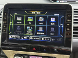 日産純正メモリーナビ。操作も簡単なタッチパネルです。