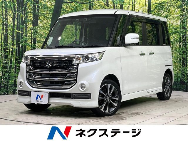 スペーシアカスタム Zターボ デュアルカメラブレーキサポート 4WD 