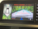 【パノラミックビューモニター】専用のカメラにより、上から見下ろしたような視点で360度クルマの周囲を確認することができます☆死角部分も確認しやすく、狭い場所での切り返しや駐車もスムーズに行えます。