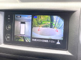 【アラウンドビューモニター】専用のカメラにより、上から見下ろしたような視点で360度クルマの周囲を確認することができます☆死角部分も確認しやすく、狭い場所での切り返しや駐車もスムーズに行えます。