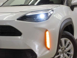 LEDヘッドライトです。デザイン性がよくとても明るいので、夜間の走行や悪天候でも安心です。しかも長寿命!