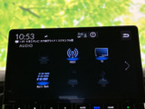 お好みの音楽やラジオを楽しめるオーディオ画面です。ドライブ中のエンターテイメントを充実させてくれます。