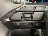 ステアリングスイッチ付き。前方から目を離すことなく操作することが可能です。