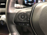 【ステアリングスイッチ】左です。ハンドルから手を離さず、運転に集中したまま手元でオーディオ操作等ができます。