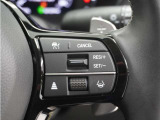 ◆アダプティブクルーズコントロール◆予め設定した車速内でクルマが自動的に加減速。前走車との適切な車間距離を維持しながら追従走行します。【LKAS】車線維持支援システムでステアリング操作を支援。