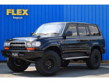 平成5年式 ランドクルーザー80 ブラック全塗装 新品シートカバー ナルディステアリング リフトアップ車両のご紹介です!!