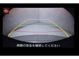 バックカメラで後方確認もバッチリ!