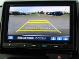 リアワイドカメラシステム!従来の視野に加えて、後方側方を約180&deg;まで見えるワイドビューと、後方を真上から見たような視野で駐車時などに便利なトップダウンビューの3つの視野があります!