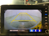 リアカメラ付で、後方をナビ画面で確認。車庫入れも安心です。もちろん、バックギアと連動しています。