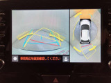 パノラミックビューモニターを装備。クルマを真上から見るように周囲を確認できます。機能の詳細はスタッフまでお問い合わせください。