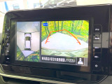 【アラウンドビューモニター】専用のカメラにより、上から見下ろしたような視点で360度クルマの周囲を確認することができます☆死角部分も確認しやすく、狭い場所での切り返しや駐車もスムーズに行えます。