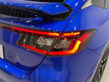 視認性がいいテールランプ。後続車にも存在をアピール。