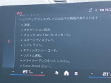 人気のヘッドアップディスプレイ!現在の車速、ナビゲーション・システムによるルート案内の矢印表示、チェック・コントロール、前車接近警告など、さまざまな情報をドライバーの視界内に直接表示いたします!