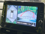 【アラウンドビューモニター】専用のカメラにより、上から見下ろしたような視点で360度クルマの周囲を確認することができます☆死角部分も確認しやすく、狭い場所での切り返しや駐車もスムーズに行えます。
