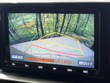 【バックカメラ】駐車時に後方がリアルタイム映像で確認できます。大型商業施設や立体駐車場での駐車時や、夜間のバック時に大活躍!運転スキルに関わらず、今や必須となった装備のひとつです!