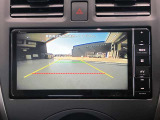 バックカメラが装着されています。ガイド機能付きなので後方の距離もつかみやすくなっています