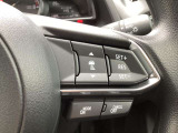 ステアリングスイッチで、先行車に自動追従するアダプティブクルーズコントロールが作動可能。設定した車速内での車間距離を自動で調整・維持。高速道路の渋滞時もアクセル・ブレーキ操作から解放されます。