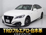 ★トヨタ クラウンHV 2.5RSアドバンス★★禁煙★TRDフルエアロ★白本革★HUD★★BSM★Dインナーミラー★リアシェード★★LTA★エアシート★シートヒーター★★ステアリングヒーター★衝突軽減★