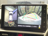 【全方位モニター】専用のカメラにより、上から見下ろしたような視点で360度クルマの周囲を確認することができます☆縦列駐車や幅寄せ時に活躍してくれます♪