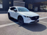 通常のCX-5はバンパー下部とタイヤのアーチモールの黒い部分はザラザラした樹脂パーツですが、Sports Appearanceは光沢のブラックを採用しております。一目で違いが分かります!