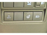 非常時やキャンプなどに役立つAC100Vコンセント付きです。