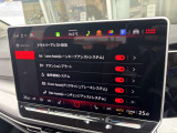 Front AssistやSide Assist、疲労検知など、各種ドライバーアシスト機能の設定や作動状態を確認できます。