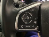 ステアリング左手側にオーディオ関連のコントロールスイッチを配置しています。操作時は視線を逸らすことなく運転に集中できます。