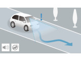 【Honda SENSINGミニ知識】車線や草、砂利などの道路境界を検知し、はみ出さないように支援する『路外逸脱抑制機能』を搭載!。*車種等、装備の有無があります。