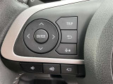 ステアリングスイッチ付き。前方から目を離すことなく操作することが可能です。