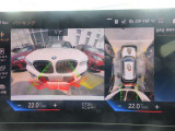 高画質の全方位カメラとなります。コーナーセンサー状況と並行して確認できます。