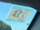 次回の車検日になります。こちらのステッカーをご確認ください。