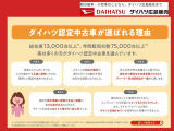 ダイハツ認定中古車が選ばれる理由!総在庫13,000台以上、年間販売台数75,000台以上!実は多くの方がダイハツ認定中古車を選んでいます。