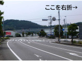 国道32号線から県道375号線を約400メートル先を右折して県道243号線へ