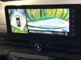【アラウンドビューモニター】専用のカメラにより、上から見下ろしたような視点で360度クルマの周囲を確認することができます☆死角部分も確認しやすく、狭い場所での切り返しや駐車もスムーズに行えます。