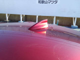スタイリッシュな外観に加え洗車機や立体駐車場でアンテナを倒す手間が不要となるドルフィンアンテナ