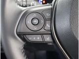 ステアリングスイッチ付き。前方から目を離すことなく操作することが可能です。