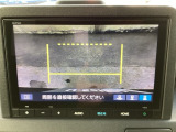 カラービジョンとガイド線で見やすい視点切替式のバックモニター。