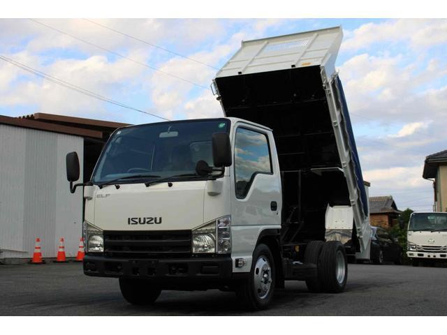 エルフ ダンプ 3t 全低床 新明和DR2-0110SY 開閉シート 3t積載