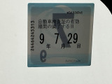 次回の車検日になります。こちらのステッカーをご確認ください。